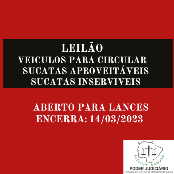 LEILÃO  009/2023  DE VEÍCULOS APREENDIDOS EM AÇÕES PENAIS - PODER JUDICIÁRIO DO ESTADO DE MATO GROSSO DO SUL.