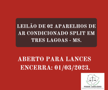02 APARELHOS DE AR CONDICIONADO EM TRES LAGOAS - MS