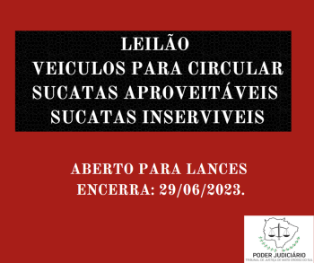LEILÃO  058/2023  DE VEÍCULOS APREENDIDOS EM AÇÕES PENAIS - PODER JUDICIÁRIO DO ESTADO DE MATO GROSSO DO SUL.