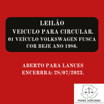 01 VEÍCULO VOLKSWAGEN FUSCA COR BEJE ANO 1986