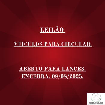 LEILÃO 059/2025 DE VEÍCULOS APREENDIDOS EM AÇÕES PENAIS - PODER JUDICIÁRIO DO ESTADO DE MATO GROSSO DO SUL.