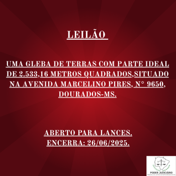 UMA GLEBA DE TERRAS COM PARTE IDEAL DE 2.533,16 METROS QUADRADOS,SITUADO NA AVENIDA MARCELINO PIRES, N° 9650, DOURADOS-MS