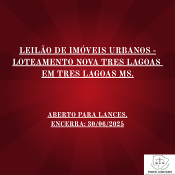IMOVEIS URBANOS - LOTEAMENTO NOVA TRES LAGOAS EM TRES LAGOAS MS