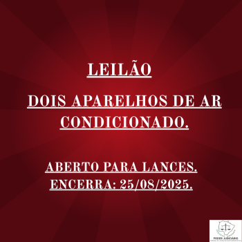 DOIS APARELHOS DE AR CONDICIONADO