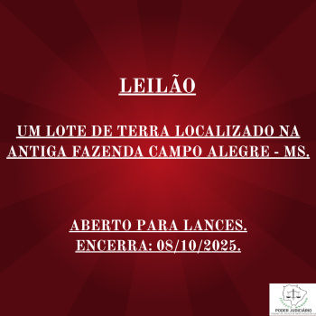 UM LOTE DE TERRA LOCALIZADO NA ANTIGA  FAZENDA CAMPO ALEGRE - MS