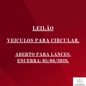 LEILÃO 050/2026 DE VEÍCULOS APREENDIDOS EM AÇÕES PENAIS - PODER JUDICIÁRIO DO ESTADO DE MATO GROSSO DO SUL.