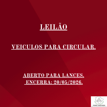 LEILÃO 071/2026 DE VEÍCULOS APREENDIDOS EM AÇÕES PENAIS - PODER JUDICIÁRIO DO ESTADO DE MATO GROSSO DO SUL.